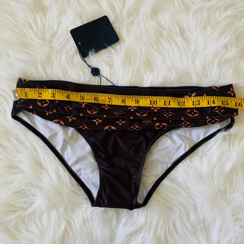 Louis Vuitton Brown & Tan Monogram Bikini Set - Picture 4 of 7